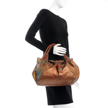 Fendi Nappa Fortuny Hologram Spy Tobacco Oro Ambrato 2 of 8