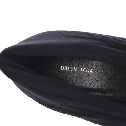 Balenciaga Jersey Crepe Drape Knife Pointed Pumps 38.5 Black 7 of 10