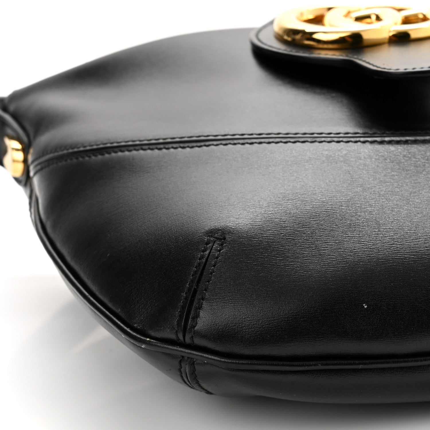 Gucci Calfskin Medium Arli Shoulder Bag Black 10 of 12