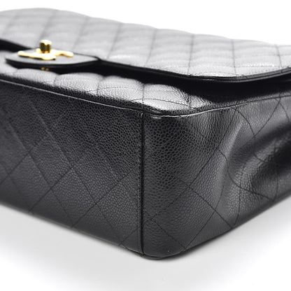 Chanel Caviar Quilted Maxi Double Flap Black 7 of 11