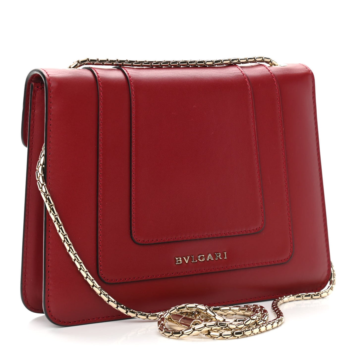 Calfskin Serpenti Forever Crossbody Bag Ruby Red