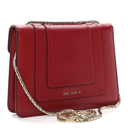 Bulgari Calfskin Serpenti Forever Crossbody Bag Ruby Red 2 of 13