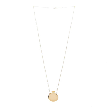 Tiffany 18K Yellow Gold Elsa Peretti Open Bottle Pendant Necklace 3 of 10