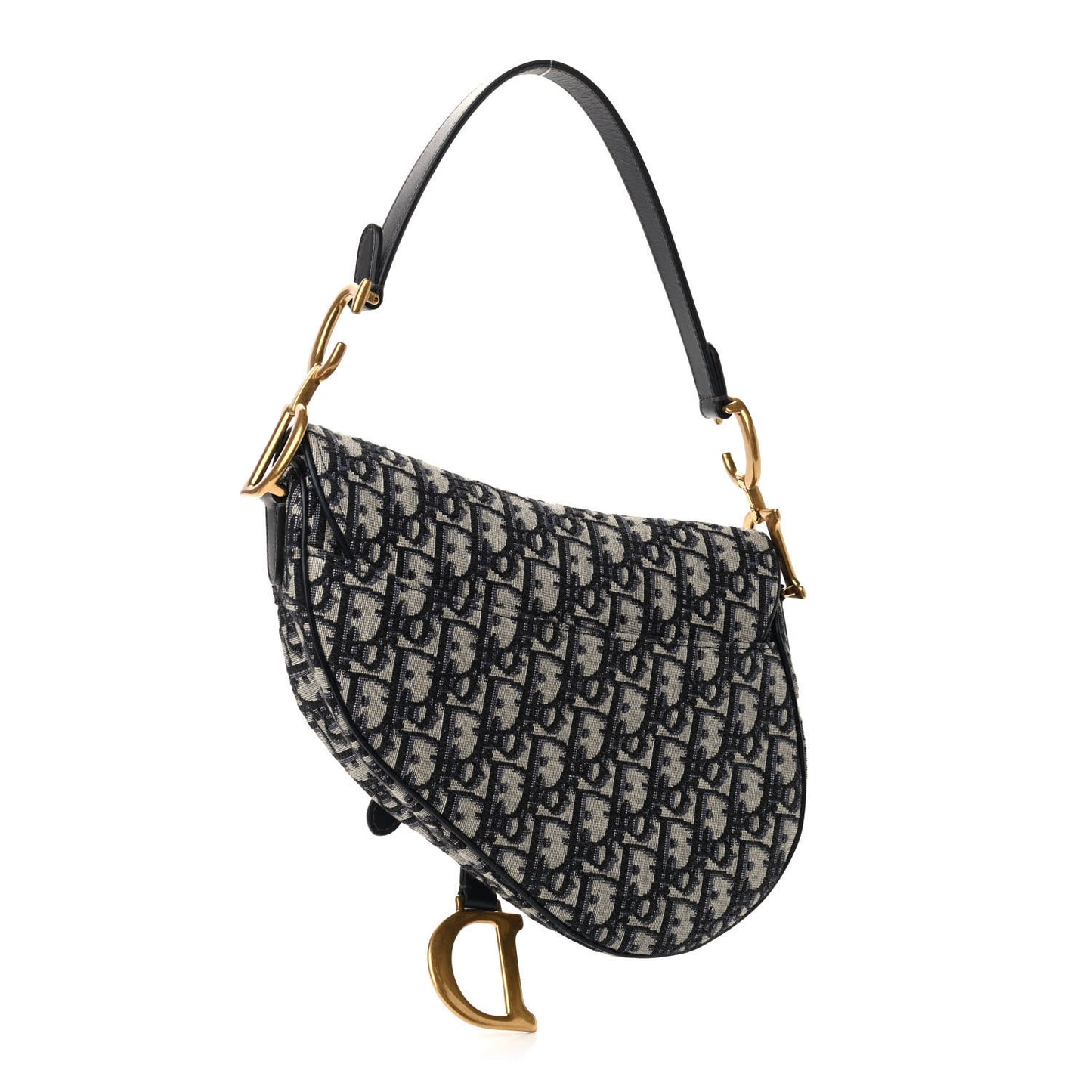 Oblique Saddle Bag Blue