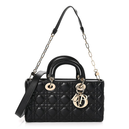 Christian Dior Lambskin Cannage Medium Lady D-Joy Black 1 of 9