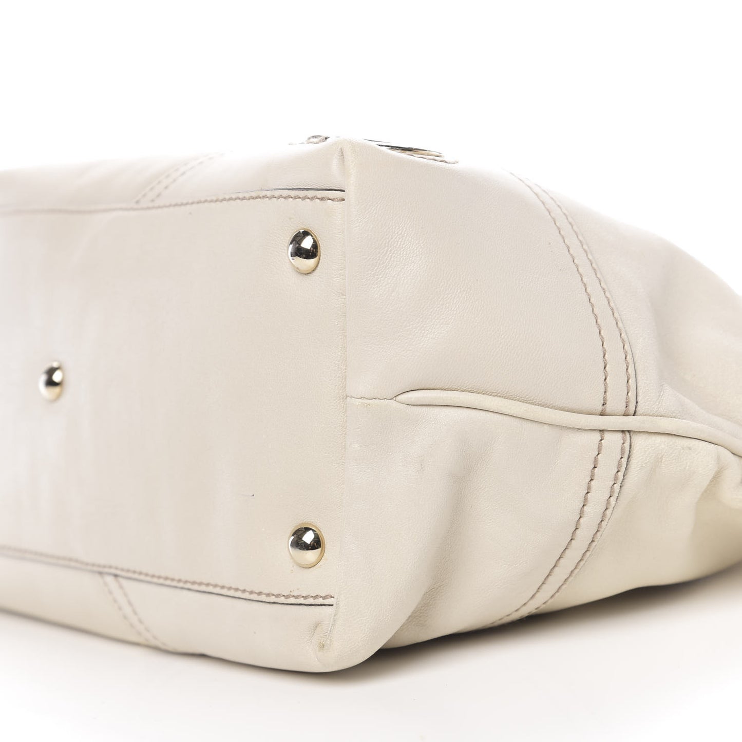 Calfskin Medium New Britt Tote Off White