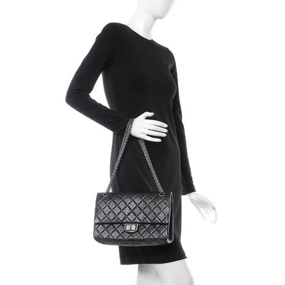 Chanel Aged Calfskin Quilted 2.55 Reissue 226 Flap Black 2 of 9