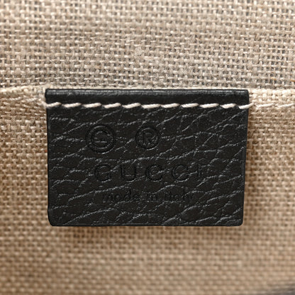 Gucci Dollar Calfskin Small Interlocking G Shoulder Bag Black 6 of 10