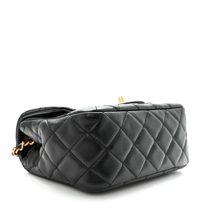 Chanel Lambskin Quilted Mini Pearl Crush Flap Black 4 of 11