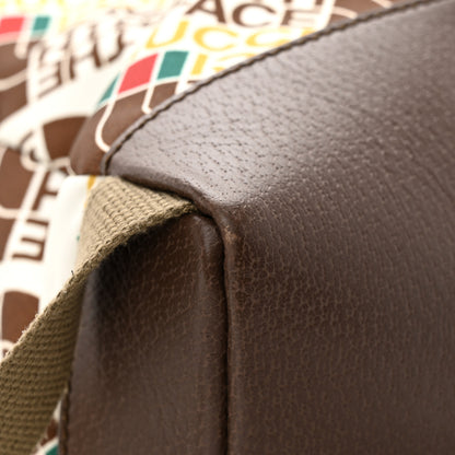 Gucci X THE NORTH FACE Econyl Nylon Medium Backpack Brown White 12 of 16