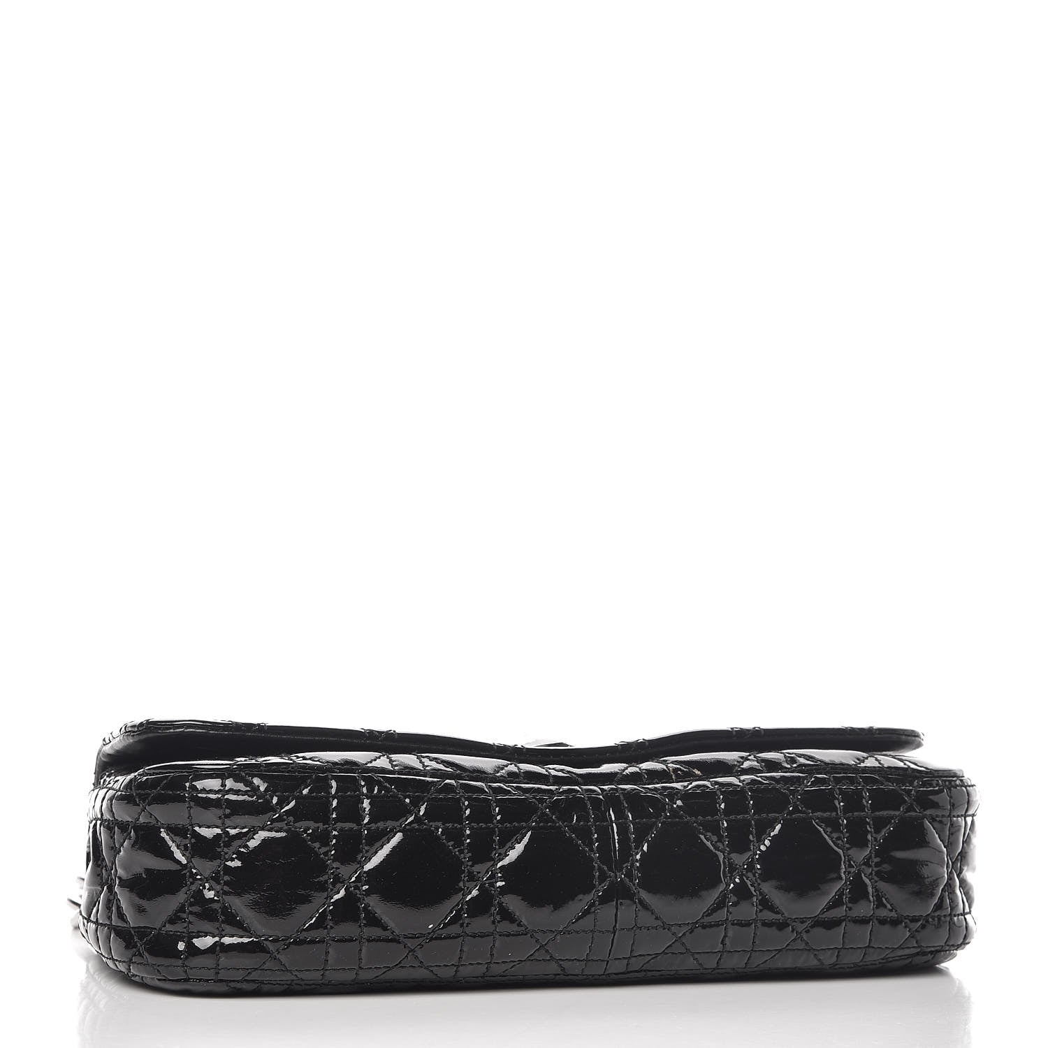 Christian Dior Patent Cannage Rendezvous Shoulder Bag Black 4 of 10