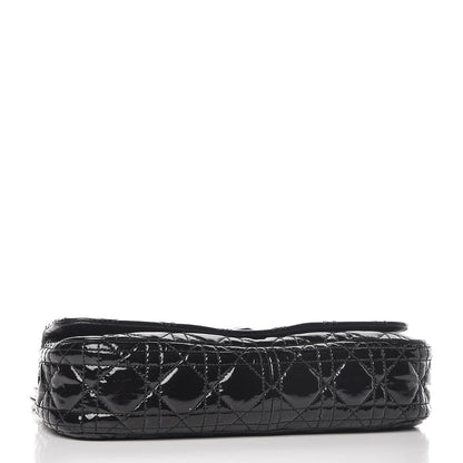Christian Dior Patent Cannage Rendezvous Shoulder Bag Black 4 of 10