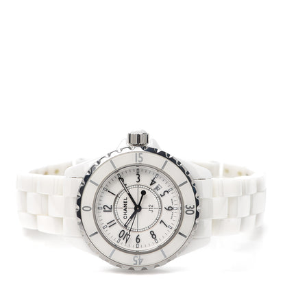 Chanel Stainless Steel Ceramic 33mm J12 Quartz Watch White 2 of 6