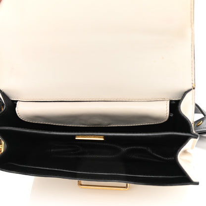 Prada City Calf Saffiano Cahier Bag Talco Black 5 of 10