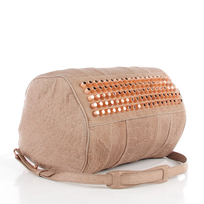 Alexander Wang Pebbled Lambskin Rocco Latte Rose Gold Hardware 4 of 9