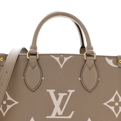 Louis Vuitton Empreinte Monogram Giant Onthego PM Tourterelle Creme 7 of 9