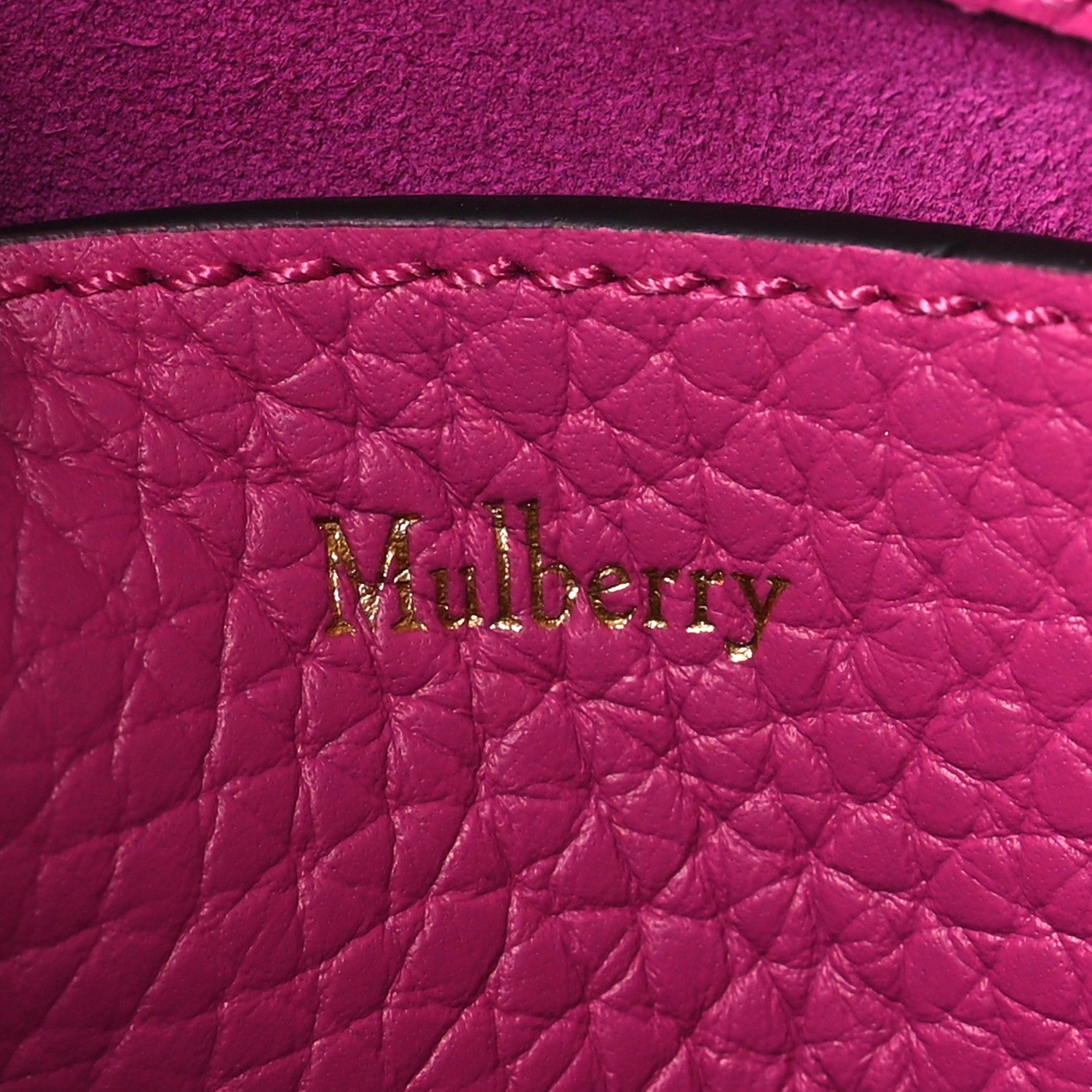 Mulberry Heavy Grain Mini Iris Hobo Pink 6 of 9