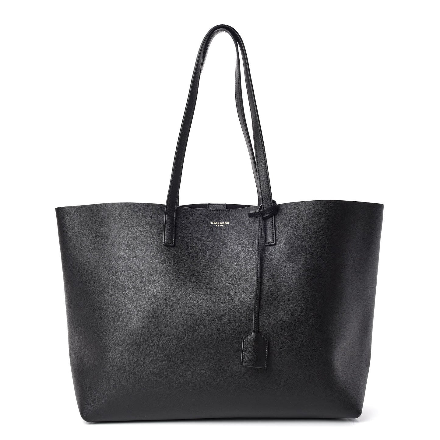 Calfskin Large Shopping Tote Black