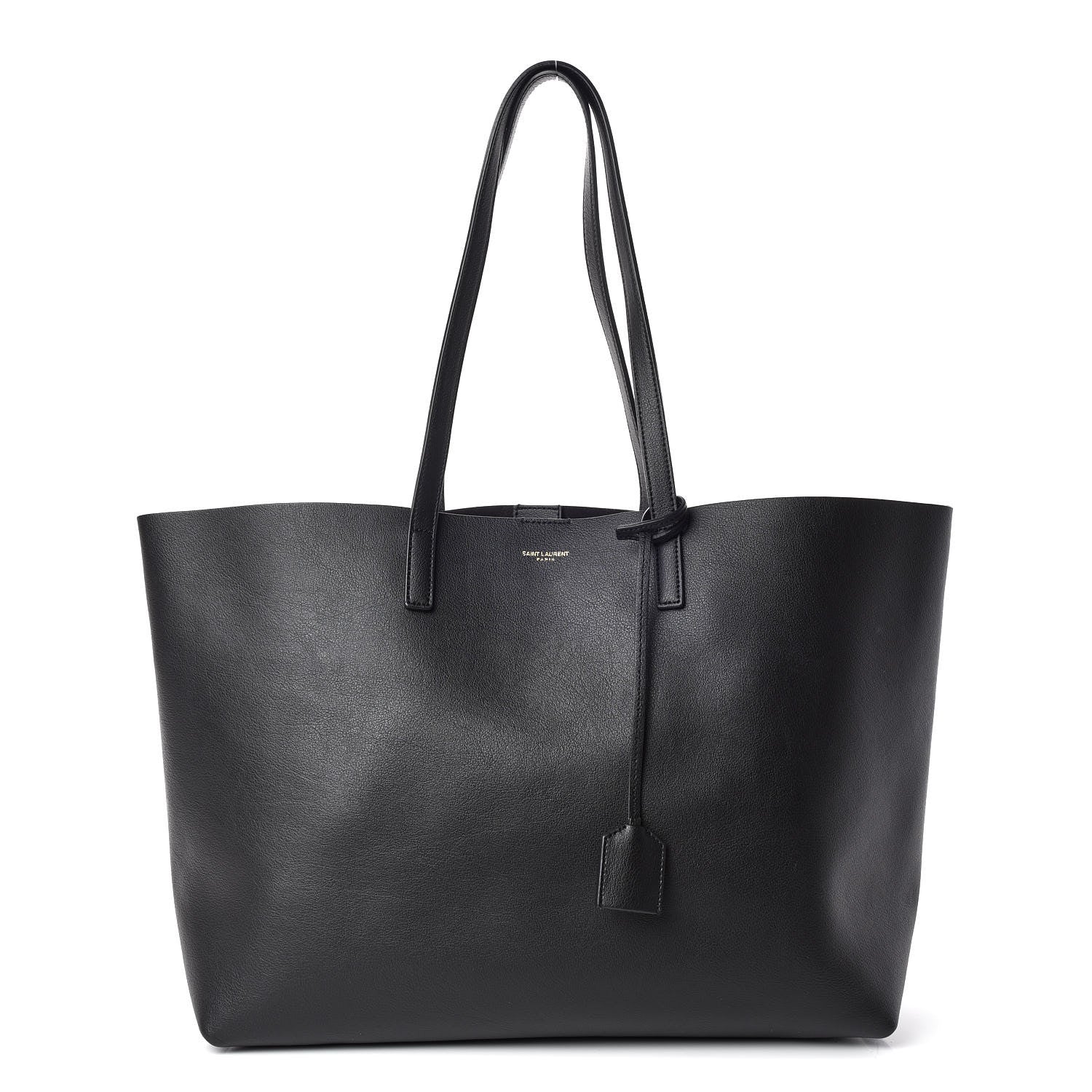 Saint Laurent Calfskin Large Shopping Tote Black 3 of 11