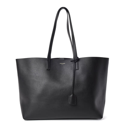 Saint Laurent Calfskin Large Shopping Tote Black 3 of 11