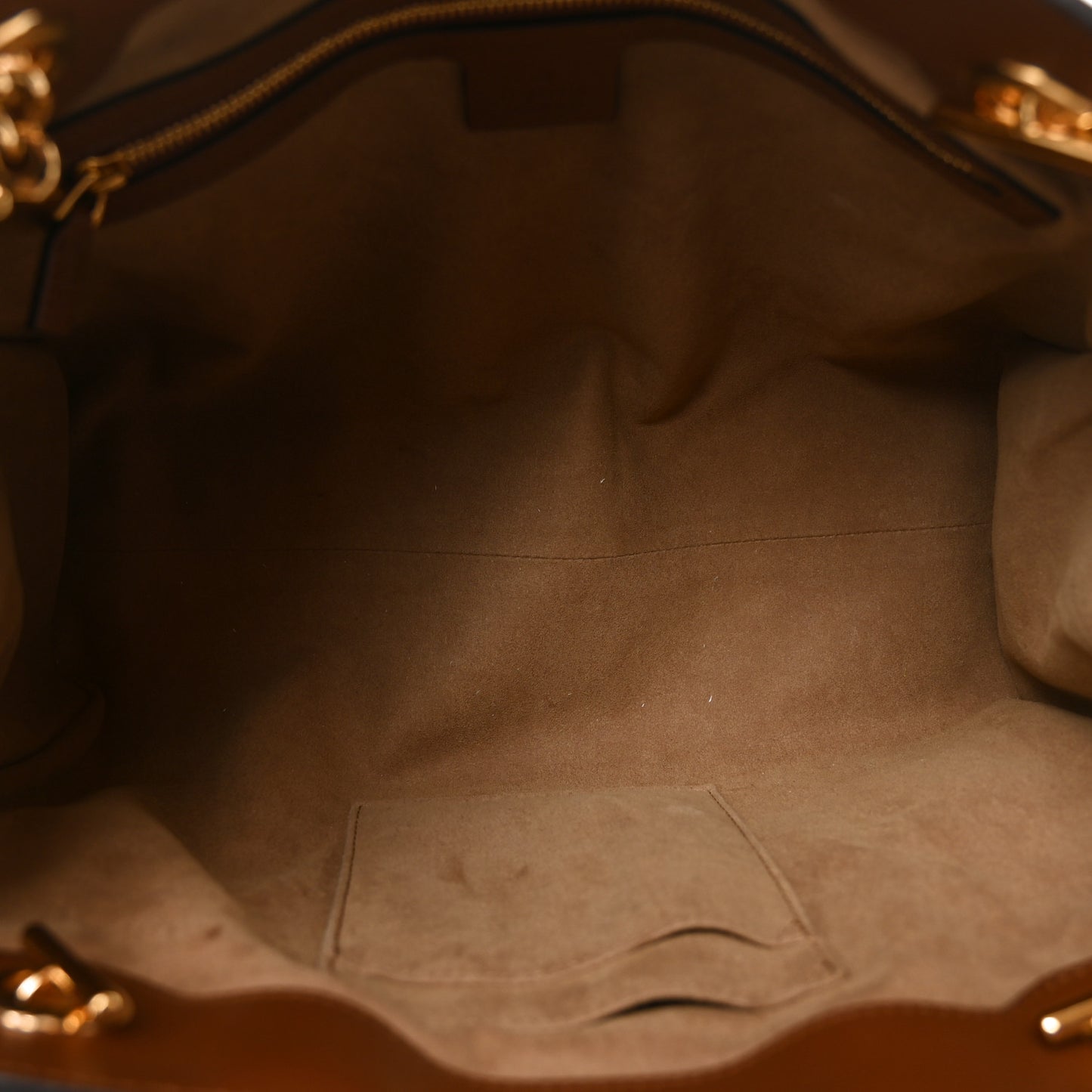 GG Supreme Monogram Medium Padlock Tote Beige Cuir