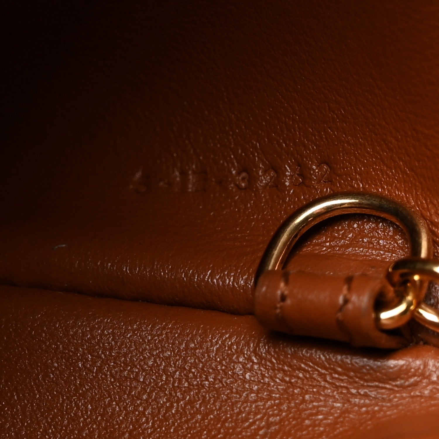 Celine Smooth Calfskin Cuir Triomphe Coin and Card Pouch With Hook Tan 7 of 9