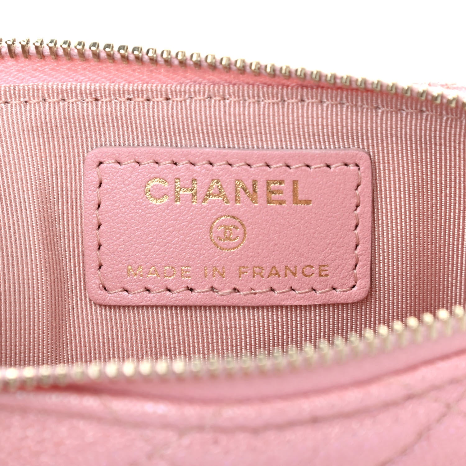Chanel Iridescent Caviar Quilted Classic iPhone Pouch Rose Pink 5 of 6