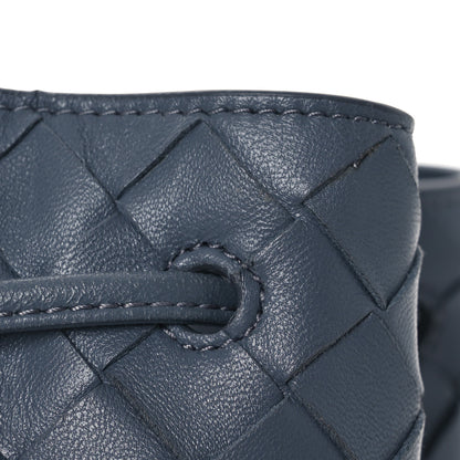 Bottega Veneta Nappa Intrecciato Small Drawstring Bucket Bag Thunder 12 of 14