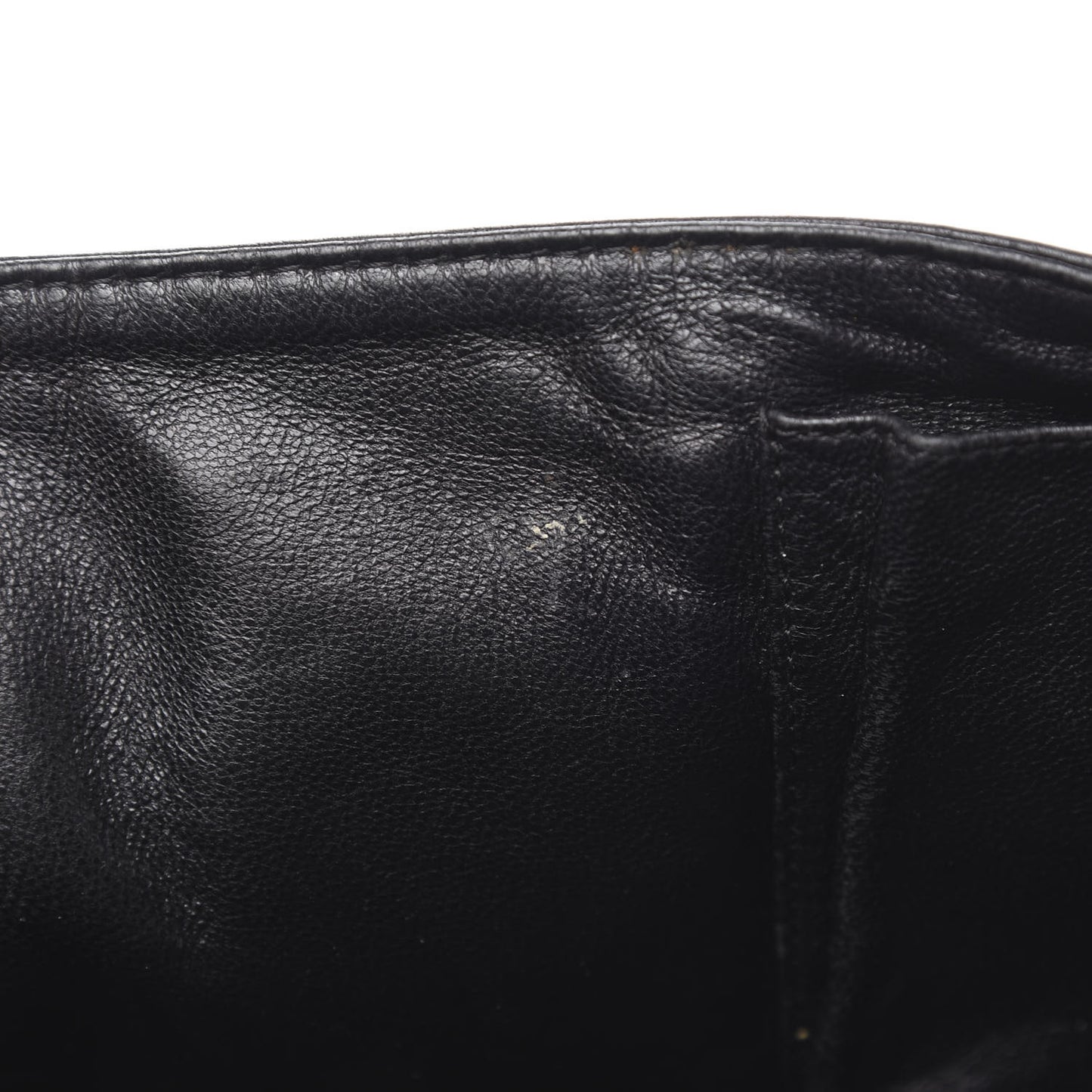 Caviar Half Moon Large Flap Black