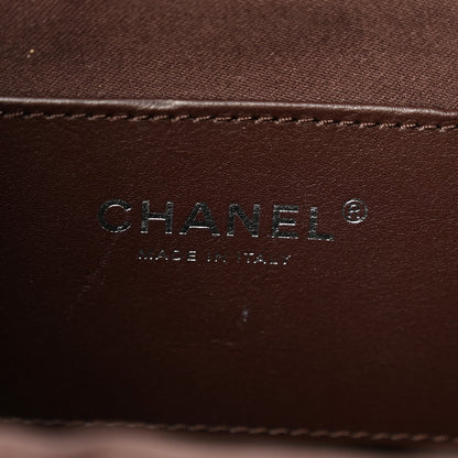 Chanel Shiny Crumpled Calfskin Quilted Small Chanel 25 Handbag Dark Brown 6 of 10