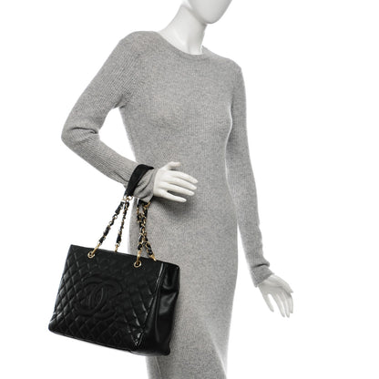Chanel Caviar Quilted Grand Shopping Tote GST Black 2 of 11