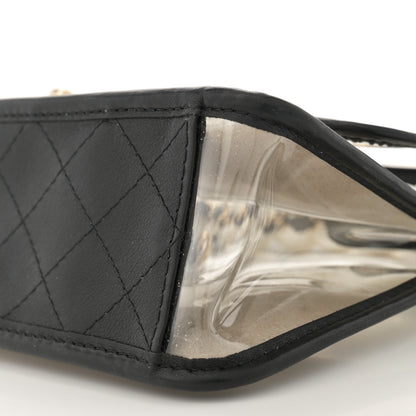 Chanel Lambskin PVC Sand By The Sea Flap With Pearl Strap Black 10 of 11