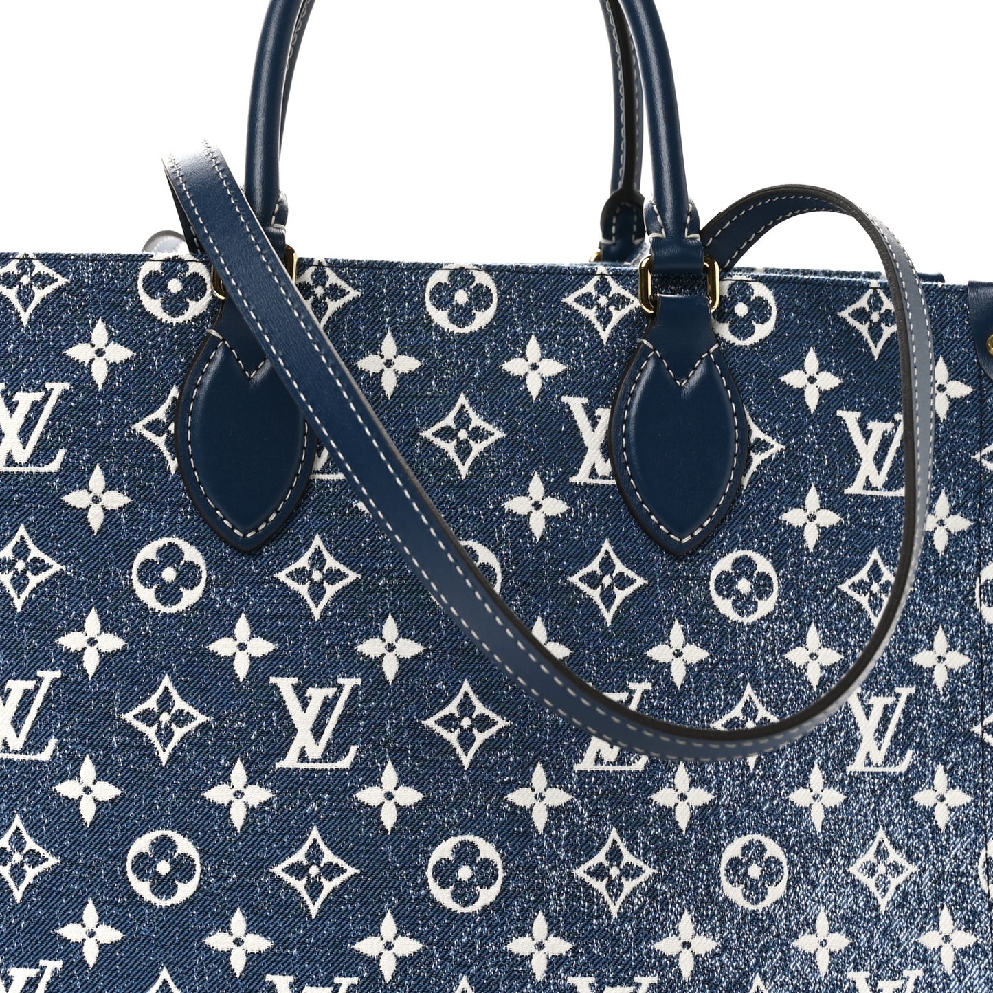 Monogram Jacquard Denim Onthego MM Bleu