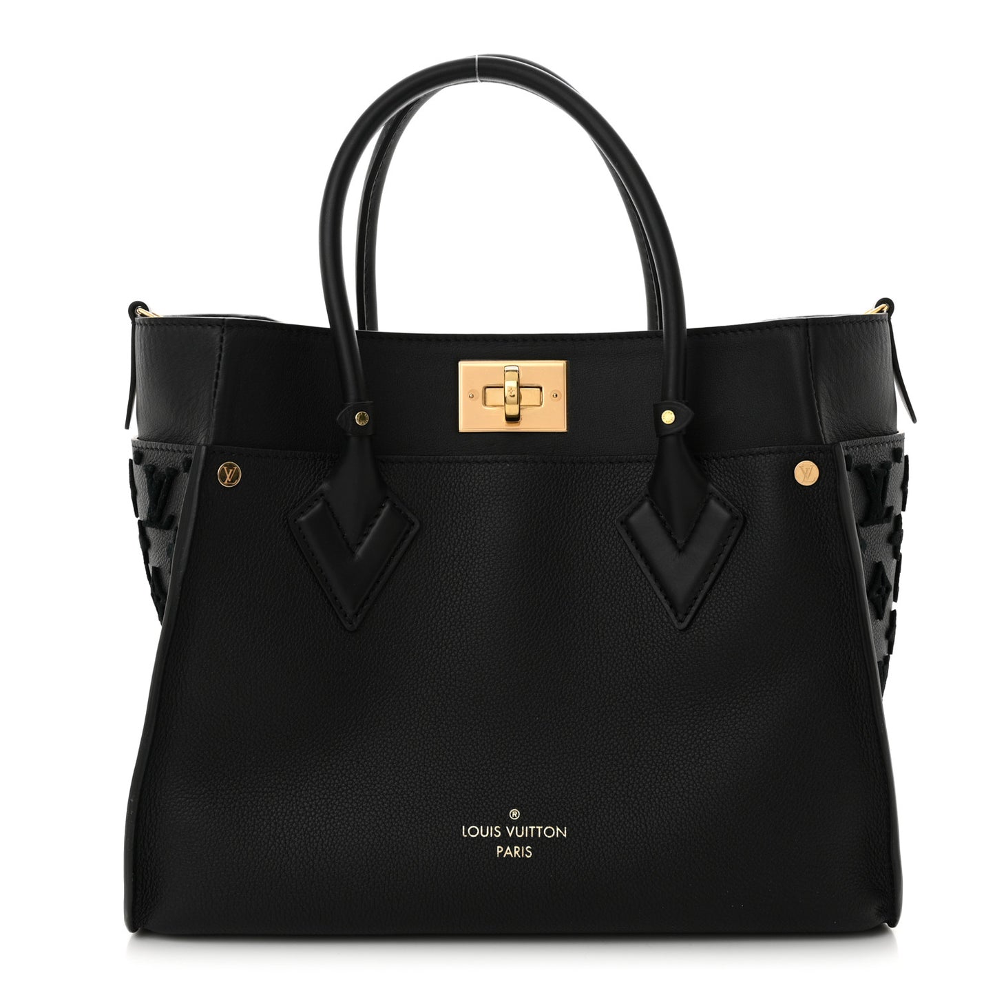 Calfskin Monogram Tufting On My Side Black