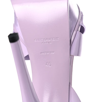 Saint Laurent Patent Tribute 105 Platform Sandals 40 Lavender 9 of 14