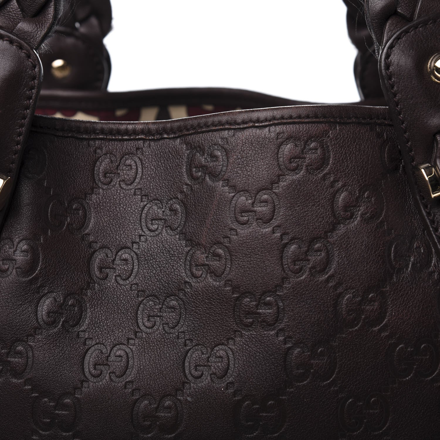Gucci Guccissima Pelham Shoulder Bag Chocolate 14 of 15