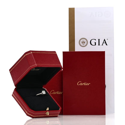 Cartier Platinum Diamond 1.29ct 1895 Solitaire Engagement Ring 52 6 7 of 7