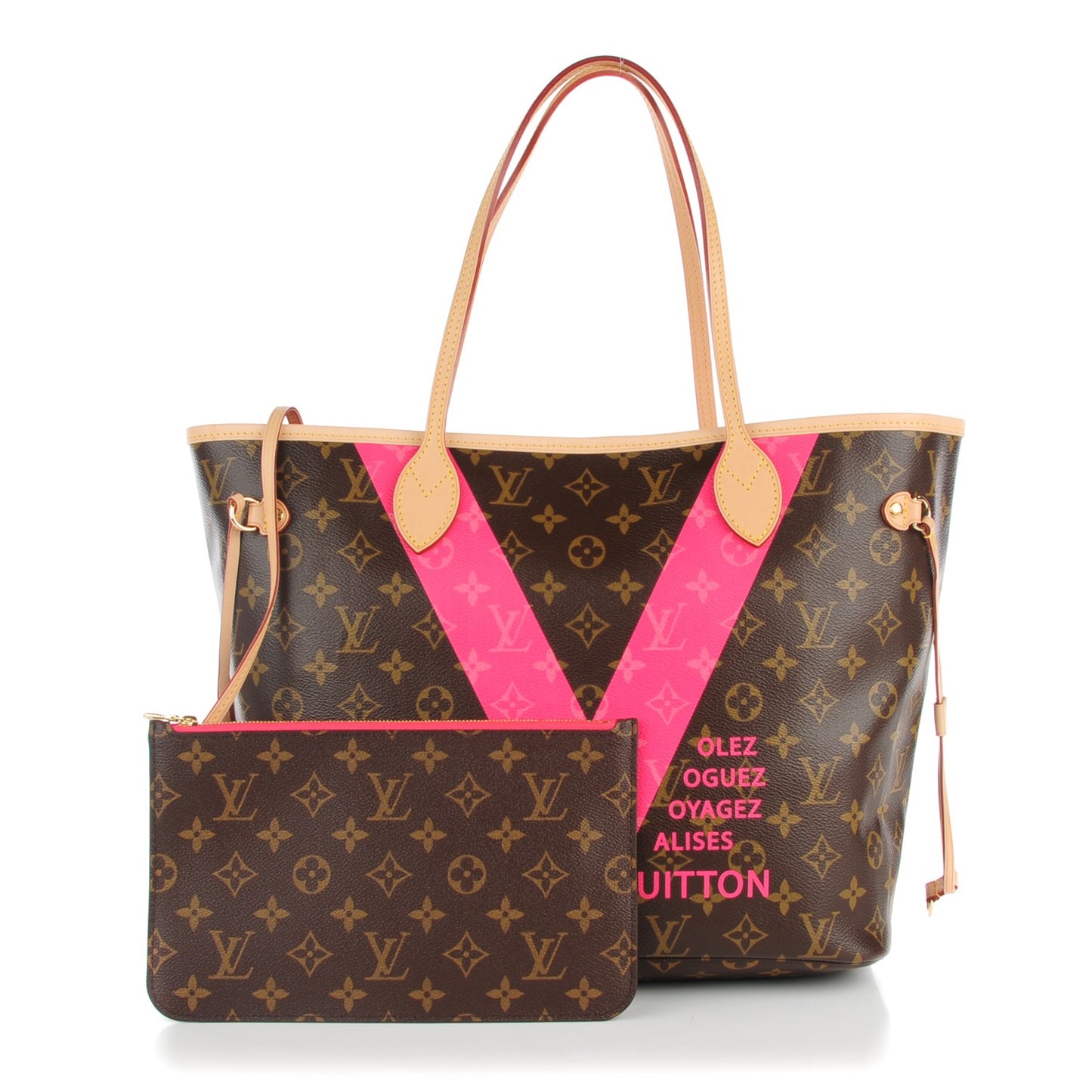 Monogram V Neverfull MM Grenade