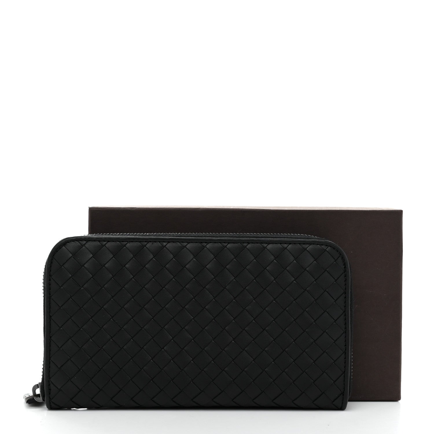 Bottega Veneta Nappa Intrecciato Zip Around Wallet Black 8 of 8