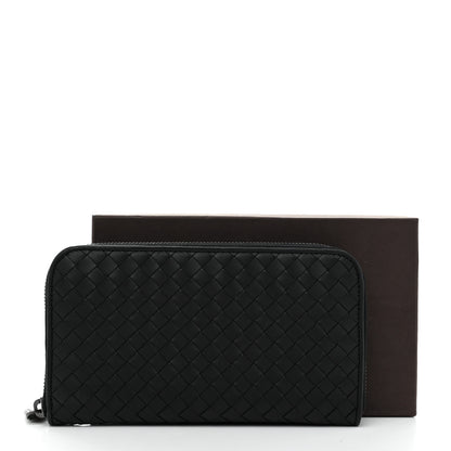 Bottega Veneta Nappa Intrecciato Zip Around Wallet Black 8 of 8