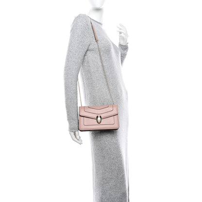 Bulgari Calfskin Serpenti Forever Crossbody Bag Beige 2 of 11