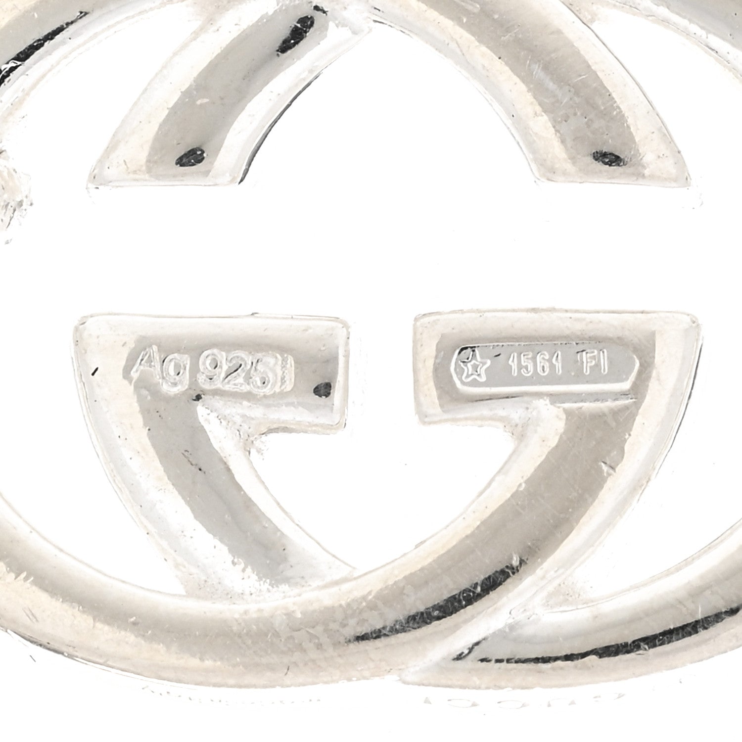 Gucci Sterling Silver Britt Hoop Earrings 4 of 4