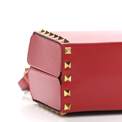 Valentino Garavani Grainy Calfskin Rockstud Alcove Box Top-Handle Bag Rouge Pur 8 of 12