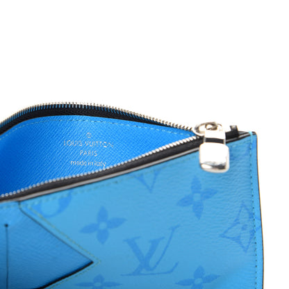 Louis Vuitton Taigarama Coin Card Holder Blue Lagoon 6 of 6