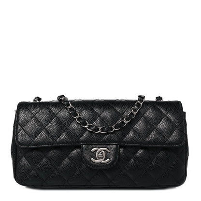Chanel Caviar Quilted East West Flap Black 1 of 10