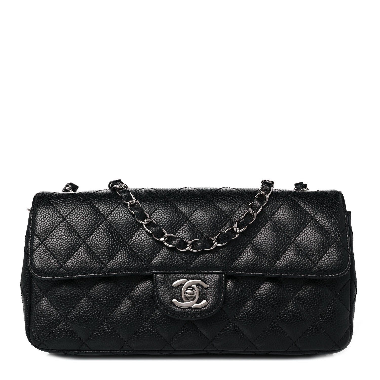 Chanel Caviar Quilted East West Flap Black 1 of 10