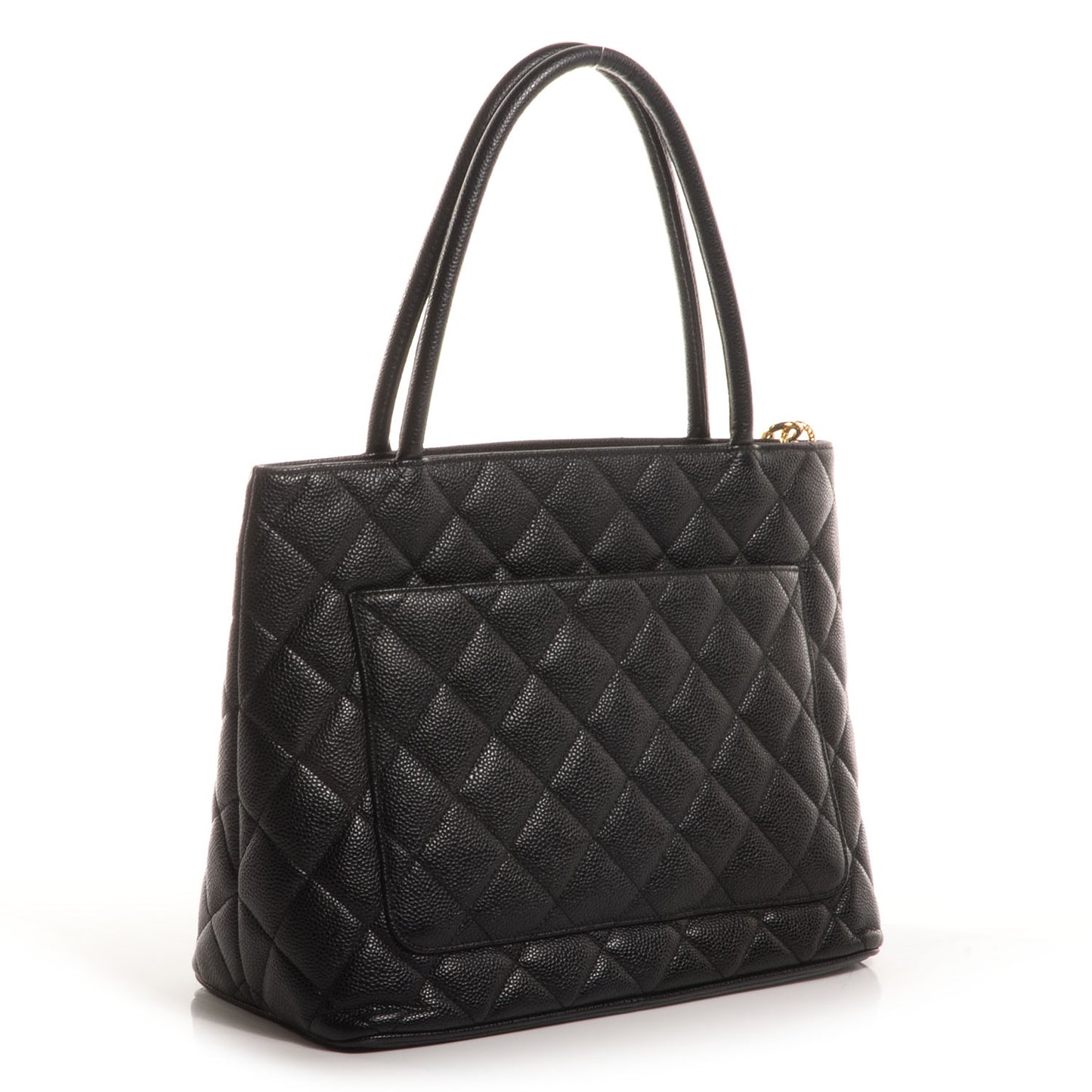 Caviar Medallion Tote Black
