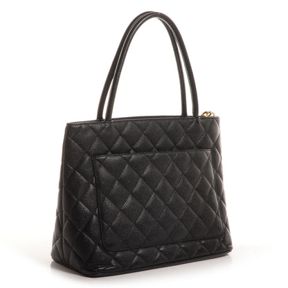Chanel Caviar Medallion Tote Black 3 of 7