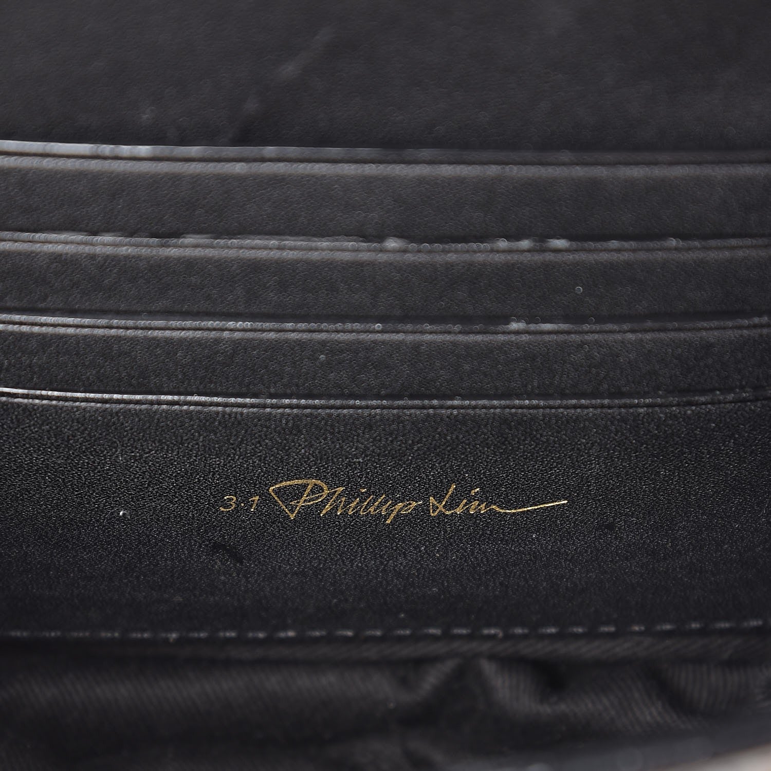 3.1 Phillip Lim 3.1 Calfskin Printed Hana Chain Saddle Bag Black Multicolor 6 of 9