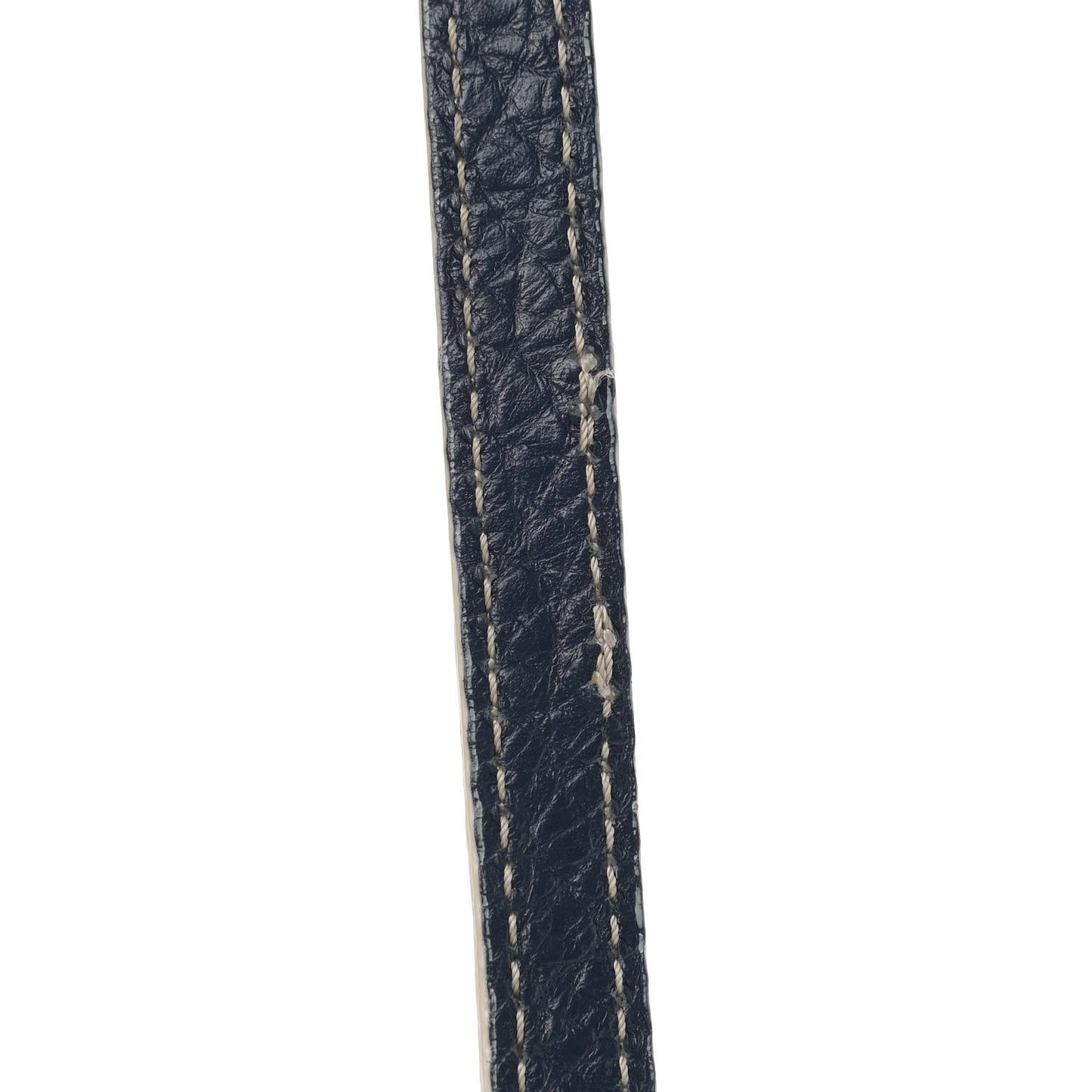 Signature Grain Calfskin Check Embossed Small Canterbury Tote Blue Carbon